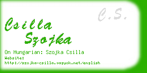 csilla szojka business card